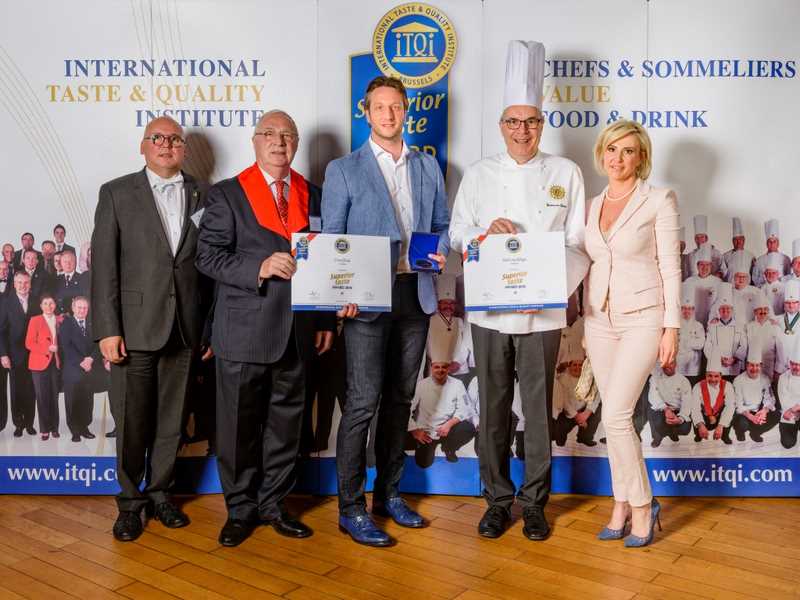 Dodjela nagrade Superior Taste Award 2018.: Thierry Letellier, Giuliano Gianotti, Miroslav Matausic, chef Gunter Wortmann i Andrea Povreslo