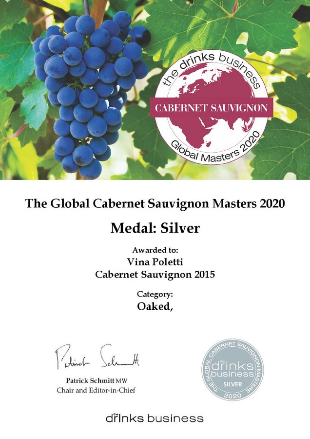 Poletti Cabernet Sauvignon 2015 nagrada