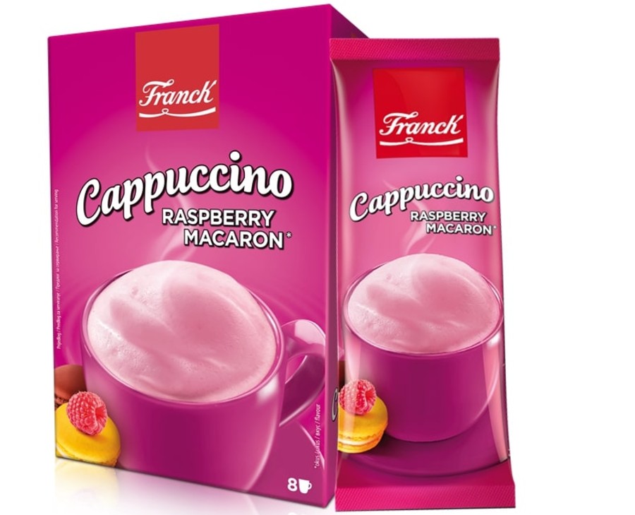 FRANCK Cappuccino Raspberry Macaron