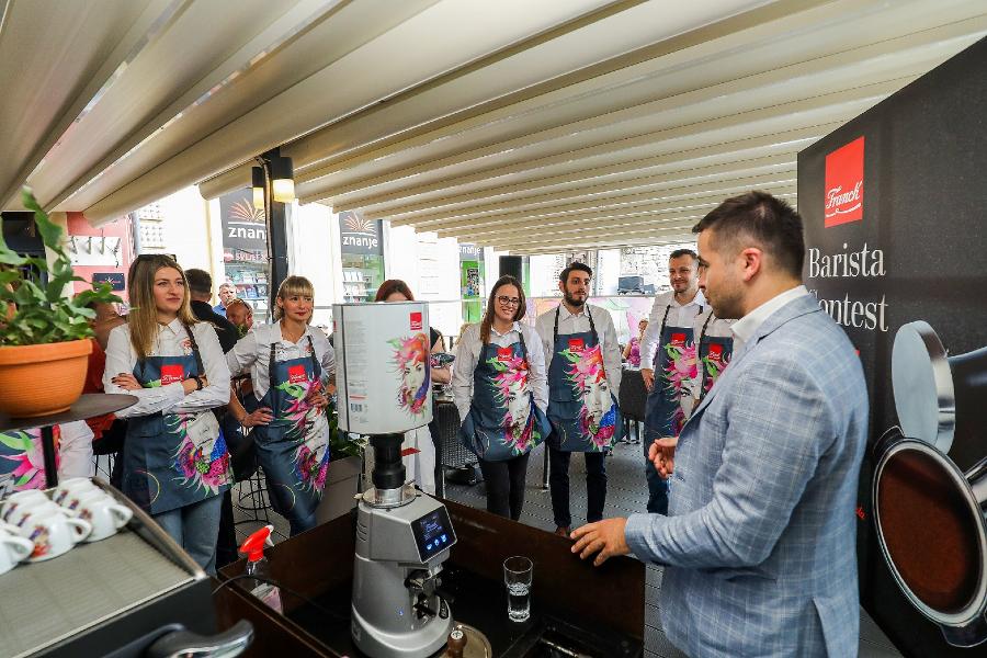 U sklopu barističkog natjecanja u Puli, Franck nastavio suradnju sa srednjim strukovnim školama