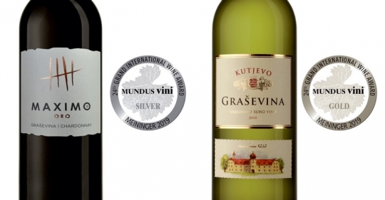 Kutjevački podrum osvojio dvije medalje na Mundus Vini Spring 2019.