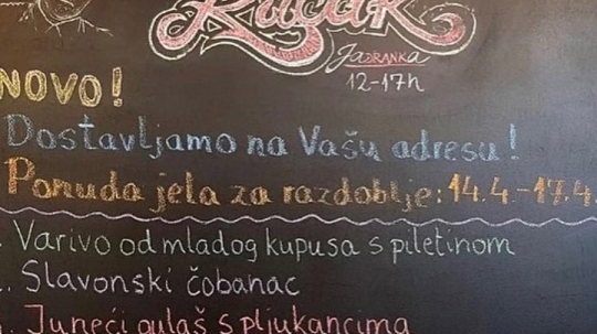 Bistro Jadranka započeo je s dostavom na Vaš kućni ili uredski prag