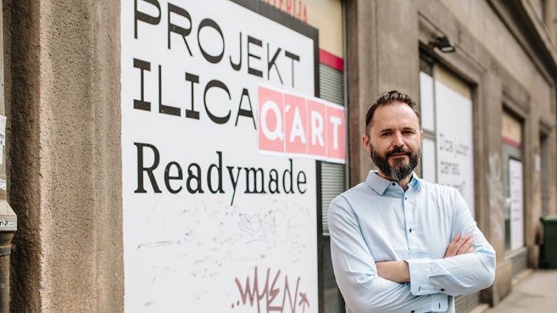 Projekt Ilica: Q&#039;Art Postavljanje crvenih križeva na ilici